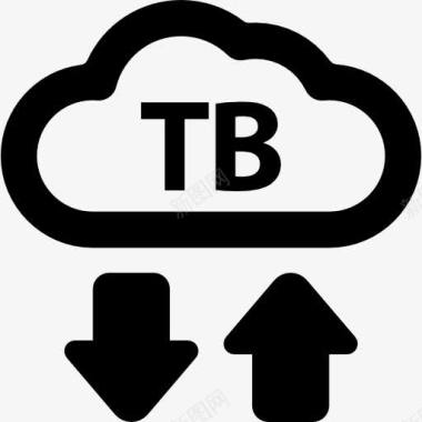 TB云上传和的箭图标图标