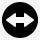 箭头双向简单的黑色iphonemini图标png_新图网 https://ixintu.com arrow bidirectional 双向 箭头