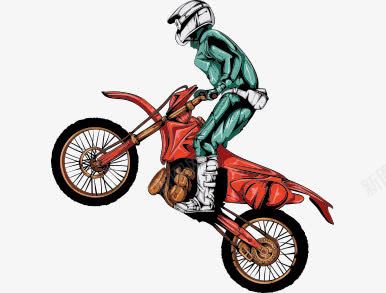 骑着摩托车的男子png免抠素材_新图网 https://ixintu.com 摩托车 男子 跳跃 运动