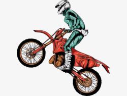骑着摩托车骑着摩托车的男子高清图片