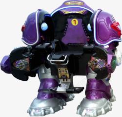 3d紫色机器人素材