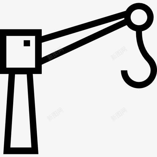 鹤图标png_新图网 https://ixintu.com 升降机 工具和器具 施工 起重机 钩
