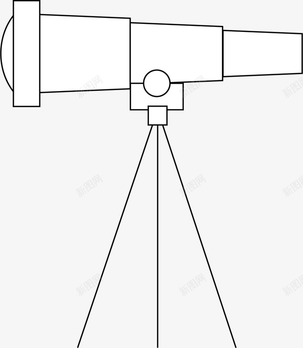 手绘线条望远镜图标png_新图网 https://ixintu.com 手绘 手绘线条望远镜 手绘线条望远镜PNG 望远镜 线条 黑色