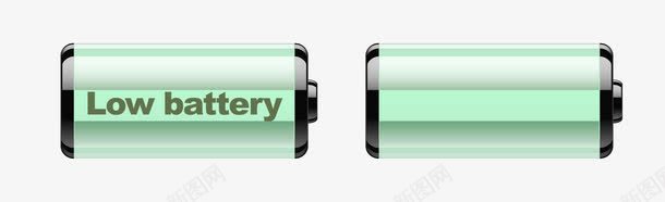 卡通手绘绿色电池进程图标png_新图网 https://ixintu.com 卡通手绘 图案图标 电池电量 电池进程 电量条