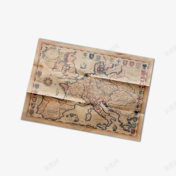 复古地图图纸png免抠素材_新图网 https://ixintu.com 图纸 地图 复古 复古地图