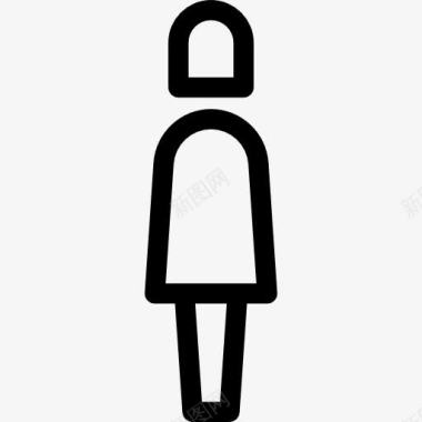 女厕所的标志图标图标