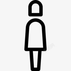 人签署女厕所的标志图标高清图片