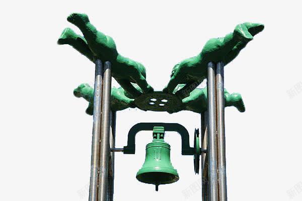 警钟雕像png免抠素材_新图网 https://ixintu.com 安全警钟 小品 艺术 装饰 装饰品 设计 雕像
