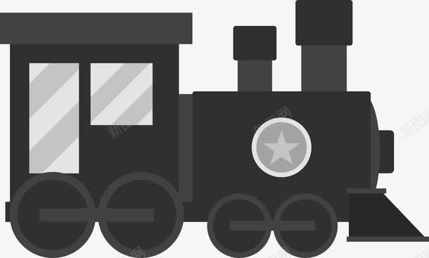 平面火车头图标图标