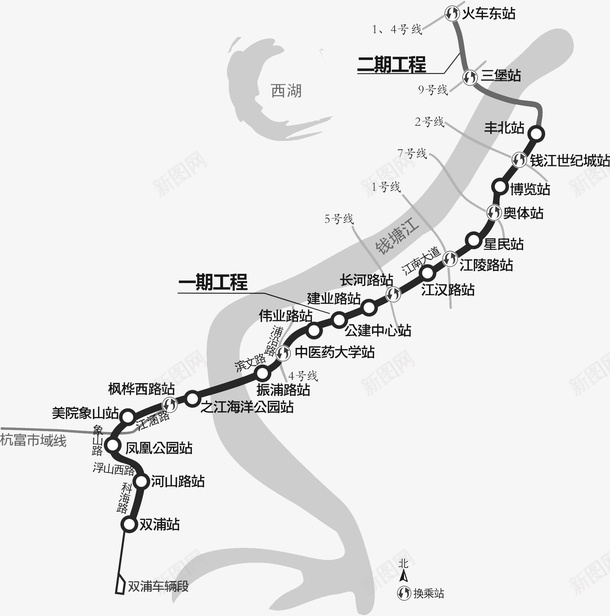 地图png免抠素材_新图网 https://ixintu.com 地图 杭州地图 素材 设计 黑白