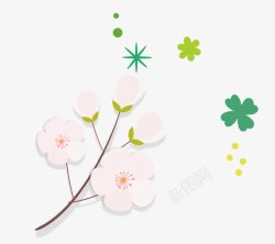 路插画画设计手绘花朵高清图片
