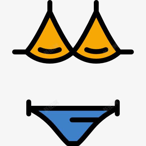 泳装图标png_新图网 https://ixintu.com 夏天假期 女性 时尚 比基尼 泳装 风格