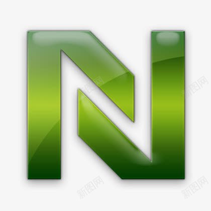 神经标志绿色果冻社交媒体图标png_新图网 https://ixintu.com logo netvous 标志 神经