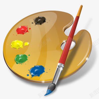 艺术调色板网页超境界png免抠素材_新图网 https://ixintu.com Art design palette web 网页设计 艺术 调色板