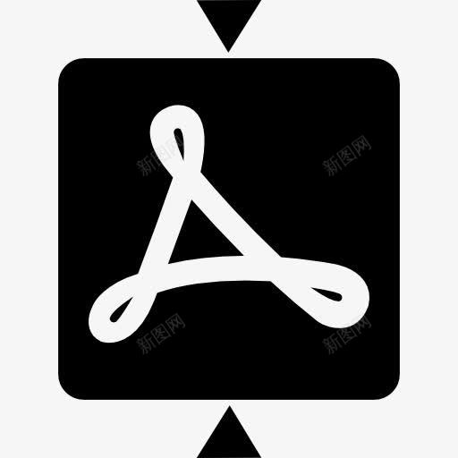 AdobeReader的标识与两箭图标png_新图网 https://ixintu.com AdobeReader 两箭 广场 标志 标识 界面 符号 箭