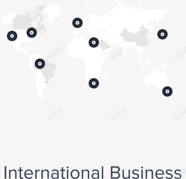 创意PPT元素png免抠素材_新图网 https://ixintu.com 世界地图 信息图表 信息标签 全球商务 数据分析 演示图形