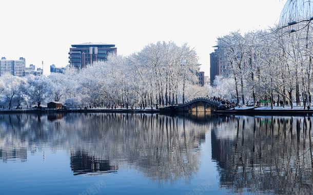 北京玉渊潭雪景一png免抠素材_新图网 https://ixintu.com 名胜古迹 旅游风景 著名建筑