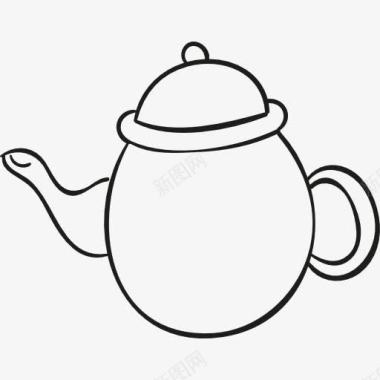 古董茶壶图标图标