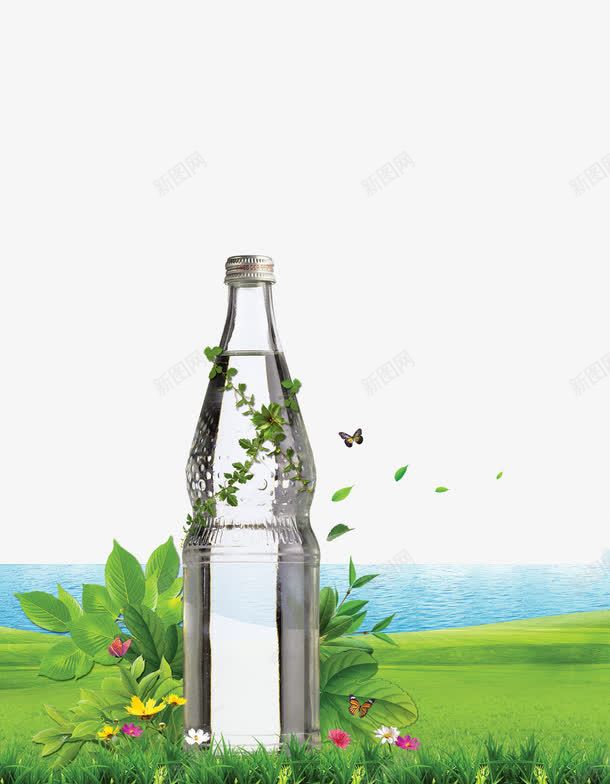 矿泉水装饰海报png免抠素材_新图网 https://ixintu.com 健康 水 矿泉水 绿色