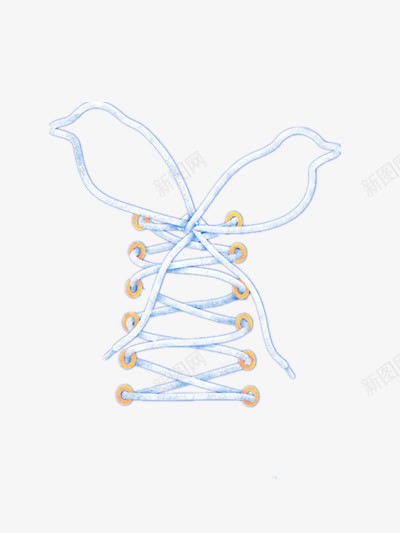 鞋带png免抠素材_新图网 https://ixintu.com 白色 装饰 鞋带