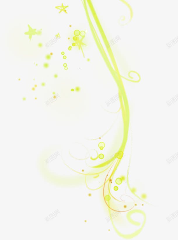 黄色优美线条装饰png免抠素材_新图网 https://ixintu.com 优美 线条 装饰 黄色