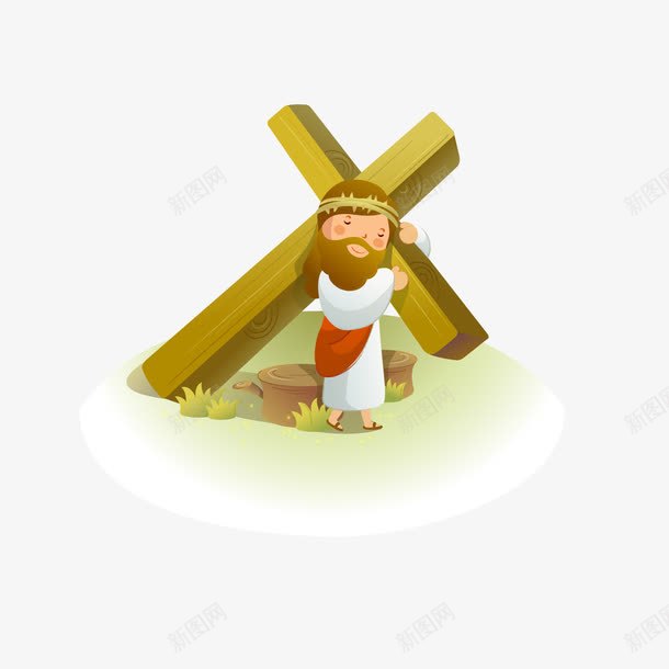 耶稣复活与十字架png免抠素材_新图网 https://ixintu.com 十字架 复活 耶稣