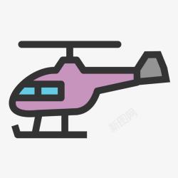 扁平化直升机扁平化直升机图标高清图片