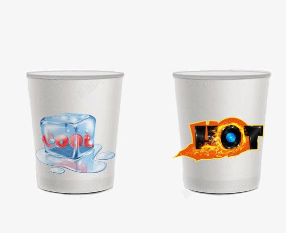 创意冰与火一次性纸杯png免抠素材_新图网 https://ixintu.com 一次性纸杯 冰与火 创意 纸杯 纸杯设计
