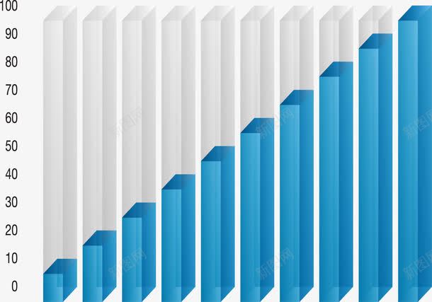 立方体条形图png免抠素材_新图网 https://ixintu.com 图 条形 立方体