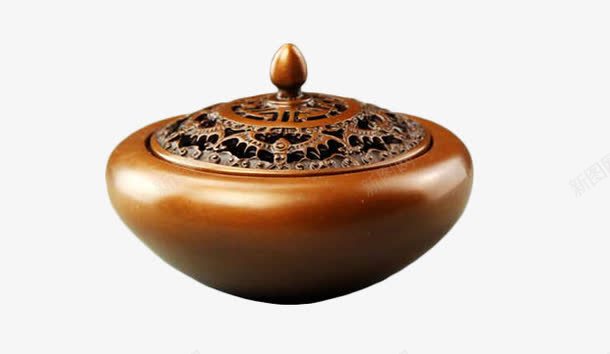 陶瓷香炉png免抠素材_新图网 https://ixintu.com 烧香 瓷器 褐色 陶瓷 香炉
