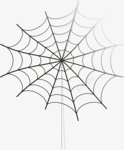 黑色简约蜘蛛网装饰图案素材
