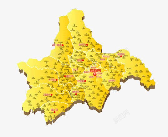 四川成都地图png免抠素材_新图网 https://ixintu.com 四川地图 地图 成都 成都地图