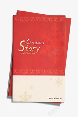 红色封皮圣诞故事集高清图片