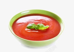 碗里的番茄汤素材