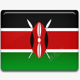 肯尼亚国旗AllCountryFlagIcons图标图标