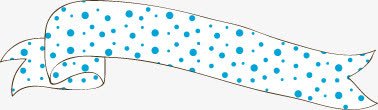 手绘蓝色斑点丝带png免抠素材_新图网 https://ixintu.com 丝带 斑点 蓝色
