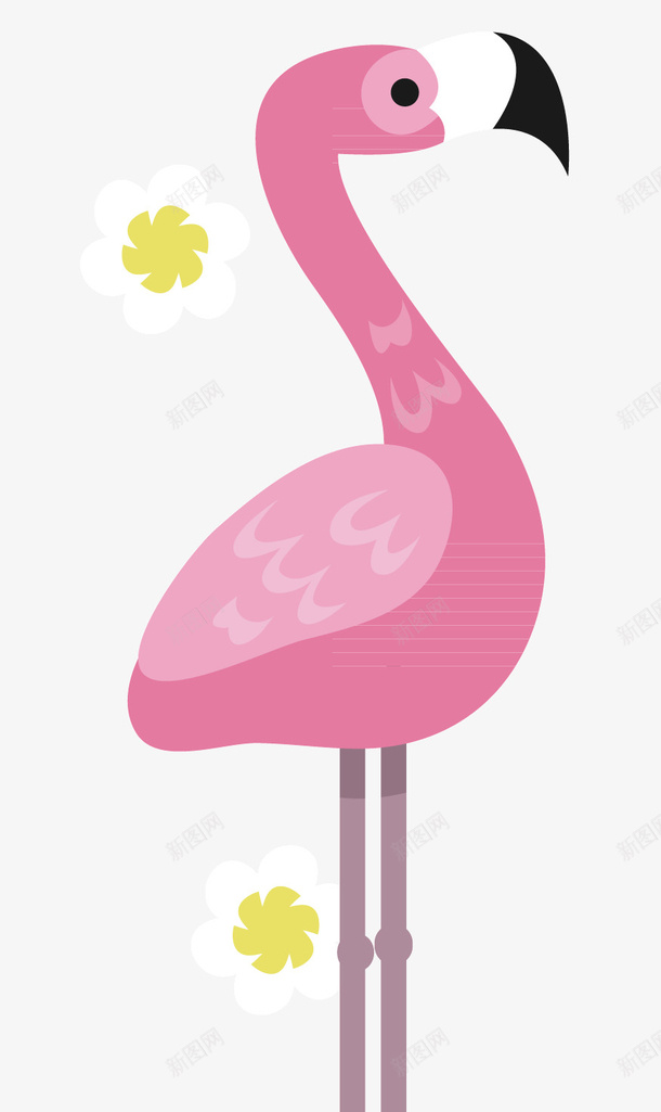一只粉色的卡通鸟png免抠素材_新图网 https://ixintu.com 动物 卡通 卡通动物 天鹅 彩色的动物 粉红天鹅 粉色的天鹅 鸟