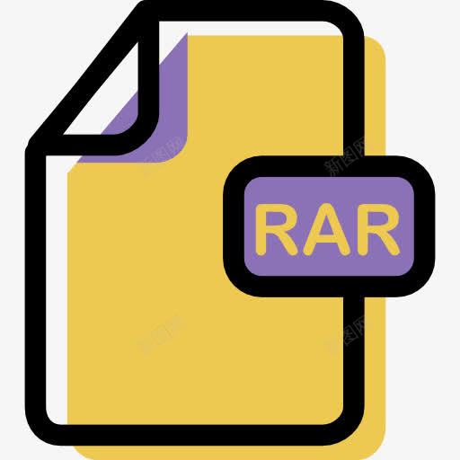 rar图标png_新图网 https://ixintu.com rar格式 多媒体文件 文件 档案