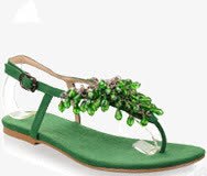 绿色漂亮凉鞋素材