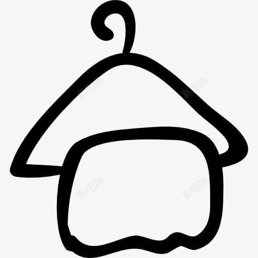 毛巾挂衣架手工符号图标png_新图网 https://ixintu.com 工具 工具和用具 手工 挂衣架 概述 毛巾 符号