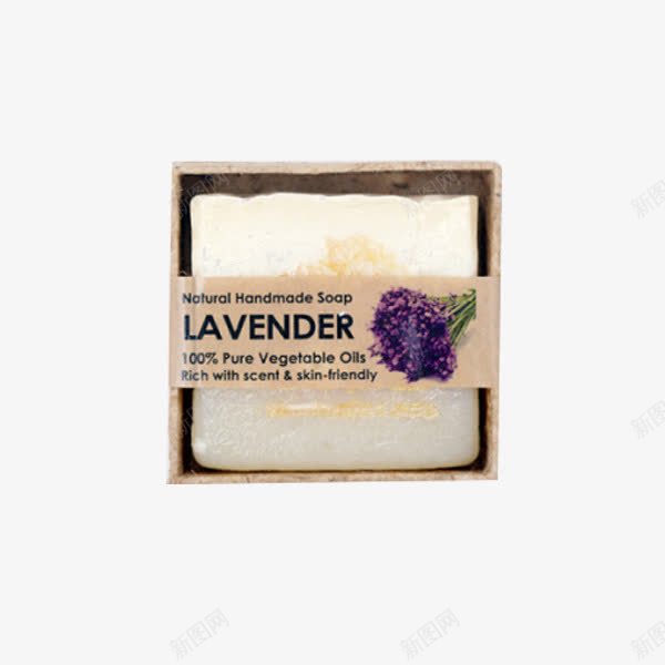 LAVENDER植物清爽洁面皂png免抠素材_新图网 https://ixintu.com 产品实物 白色 精油