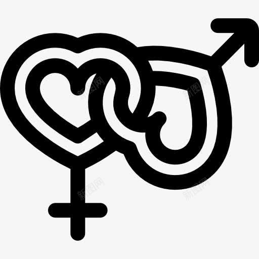 男性和Femenino图标png_新图网 https://ixintu.com 人 女人 异性恋 形状 性别 男女皆宜