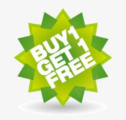 BUYGETFREE标签图标png_新图网 https://ixintu.com BUY FREE GET 促销 宝贝图标 绿色标签