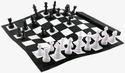 黑白国际象棋素材