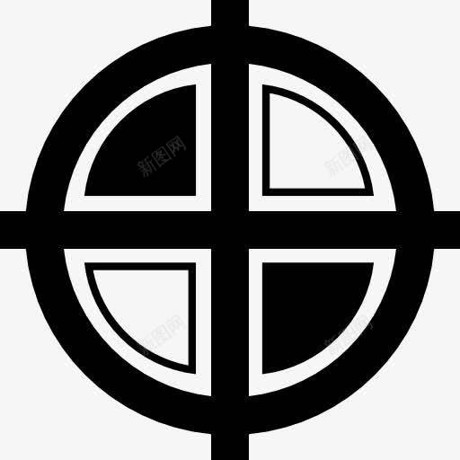 十字的黑色和白色的变异图标png_新图网 https://ixintu.com 十字 十字线 十字线的变体 目标 迹象 重点 黑色和白色