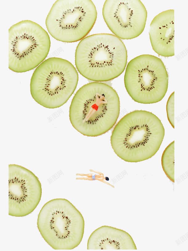 创意水果片png免抠素材_新图网 https://ixintu.com 创意水果 创意水果背景 水果 水果片 猕猴桃片