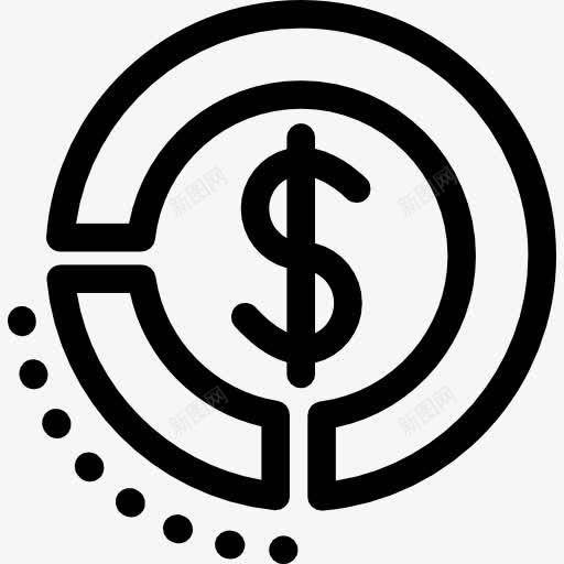 投资回报图标png_新图网 https://ixintu.com 图 图形业务 统计 美元符号 钱 钱字符号
