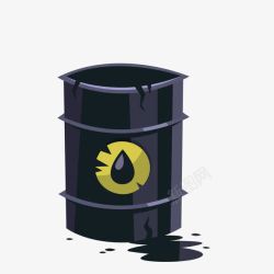 黑色原油桶石油桶素材