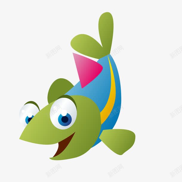 卡通可爱装饰海洋动物海报png免抠素材_新图网 https://ixintu.com 动物可爱 卡通动物 卡通小鱼 卡通海洋动物 萌萌哒的小动物 装饰卡通