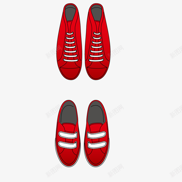红色运动鞋矢量图ai免抠素材_新图网 https://ixintu.com 红色 运动鞋 鞋 矢量图
